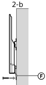 SONY KD49XE8096 - Maintien en place du dessous du téléviseur. - 2