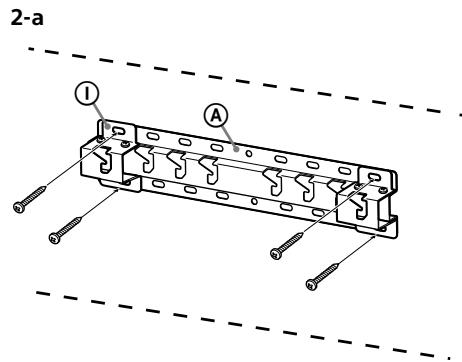 SONY KD49XE8096 - Montieren der Grundplatte an der Wand - 1