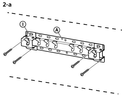 SONY KD49XE8096 - Installing the Base on the wall - 1