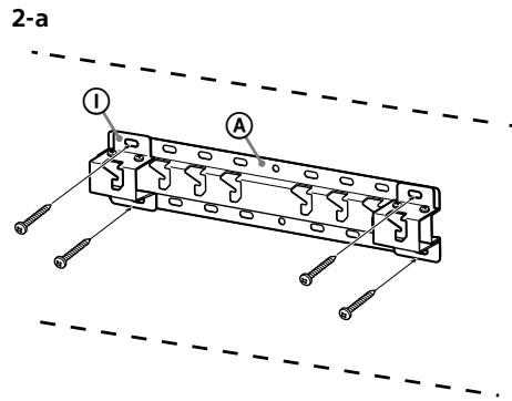SONY KD49XE8096 - Az alap falra szerelése - 1