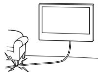 SONY KD49XE8096BAEP - Zabrante priskripnutiu napajacieho alebo prepojovacieho kábla. - 1