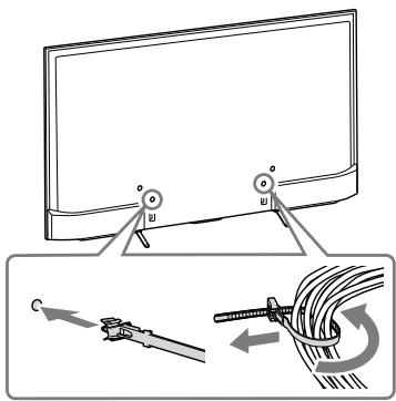 SONY KD49XE8096BAEP - Collegare i cavi. - 1