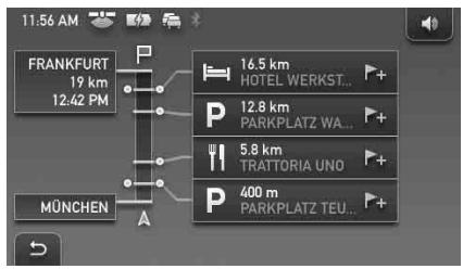 SONY NAV-U73T - Informazioni sul percorso dinamico - 1