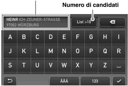 SONY NAV-U73T - Operazioni mediante la tastiera - 1