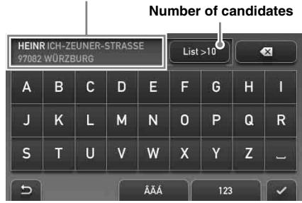 SONY NAV-U73T - Keyboard operation - 1