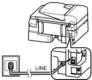 EPSON WF2540WF - Uso de la linea Telefonica solamente para fax - 1