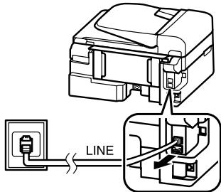 EPSON WF2540WF - Linea compinta con un dispositivo Telefonico - 2