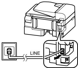 EPSON WORKFORCE WF-2530WF - Bei Verwendung einer mit einem Telefongerät geteilten Telefonleitung - 4