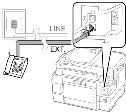 EPSON WF3540DTWF - Sharing line with phone device - 3
