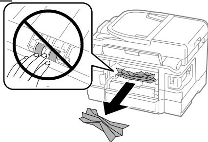 EPSON WF3540DTWF - Removing jammed paper from the rear cover - 2