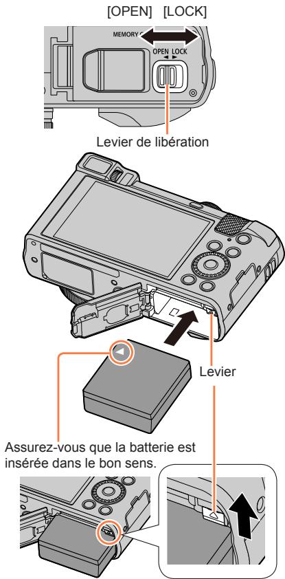 PANASONIC LUMIX DMC-TZ80 - TZ80/TZ81 insérer la batterie - 1
