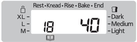 PANASONIC SD-ZB2512KXE - Set the baking time - 2