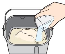 PANASONIC SD-ZB2512KXE - Doe de afgepaste ingredienten in het bakblik - 2