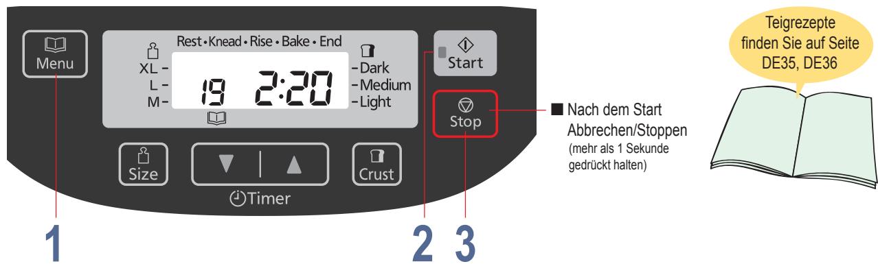 PANASONIC SD-ZB2512KXE - Teig zubereiten - 1