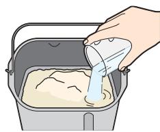 PANASONIC SD-ZB2512KXE - Place the measured ingredients in the bread pan - 2
