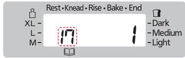 PANASONIC 2512 - Pressez 'stop' (arrêt) quand la machine fait bip-bip et la barre sur 'end' (fin) clignote, vérifie que la cuisson est finie et enlevez le moule à pain - 2