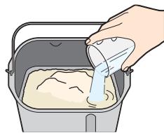 PANASONIC 2512 - Doe de afgepaste ingredienten in het bakblik - 2