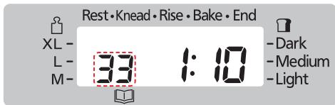 PANASONIC 2512 - Selezione el menu '33' - 2