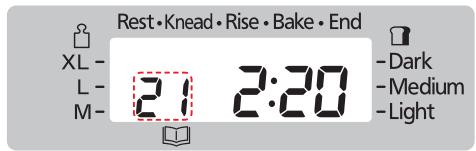 PANASONIC 2512 - Select menu '21' - 2
