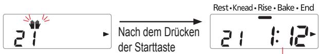 PANASONIC 2512 - Geben Sie zusätzliche Zutaten hinzu, wenn der Piepton ertönt, und drücken Sie dann erneut auf 'Start' - 1