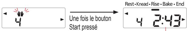 PANASONIC 2512 - Ajoutez les ingrédients supplémentaires lorsque le signal sonore retentit, puis appuyez de nouveau sur le 'start' (marche). - 1