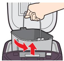PANASONIC SD ZB2512 - Remove the bread pan and set the kneading blade - 1