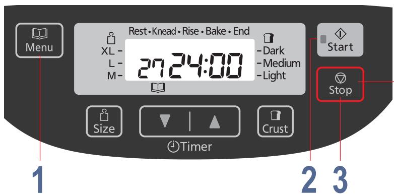 PANASONIC SD ZB2512 - ÉTAPE 1 Préparation du levain - 1