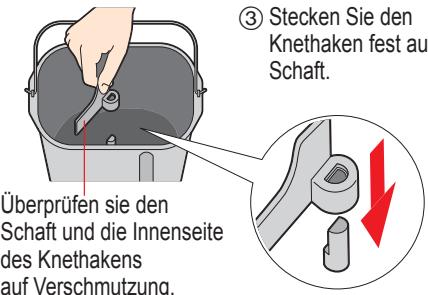 PANASONIC SD ZB2512 - Entfernen Sie die Backform und bringen Sie den Knethaken an - 2