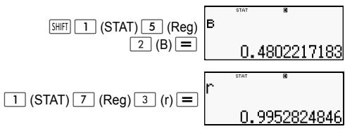 HP 300S X 30 - Linear Regression Calculation: - 4