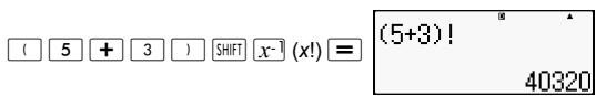 HP 300S X 45 - Factorial (!) - 1