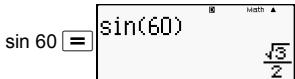HP 300S X 45 - Displaying Calculation Results in a Form that Includes 2 ,  , etc. (Irrational Number Form) - 5