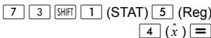HP 300S X 45 - Other types of Regression Calculation: - 14