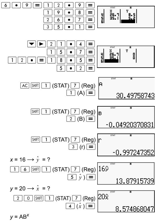HP 300S X 45 - Other types of Regression Calculation: - 16