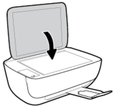 HP DESKJET 3636 - Chargement d'un original sur la vitre du scanner - 3