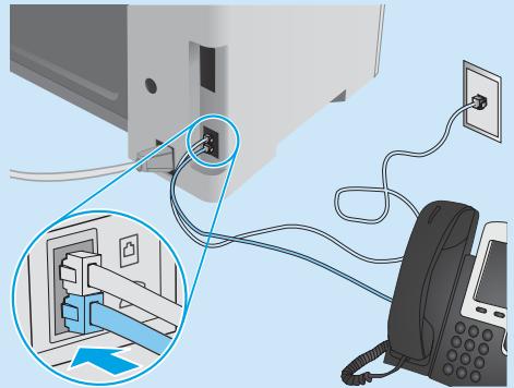HP LASERJET PRO MFP M130FN - Comment puis-je connecter un répondeur ou un téléphone supplémentaire? - 1