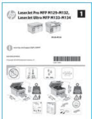 HP LASERJET PRO MFP M130NW - Configuración inicial en el panel de control - 1