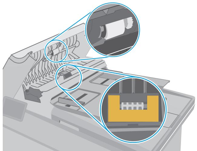 HP LASERJET PRO M227FDN - Clean the pickup rollers and separation pad in the document feeder - 2