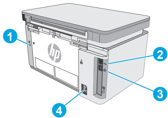 HP LASERJET PRO MFP M26NW - Printer back view - 1