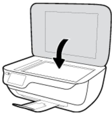 HP OFFICEJET 3831 - Positionnement d'un original sur la vitre du scanner - 3