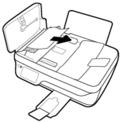 HP OFFICEJET 3831 - Élimination d'un bourrage papier dans le chargeur de documents - 3
