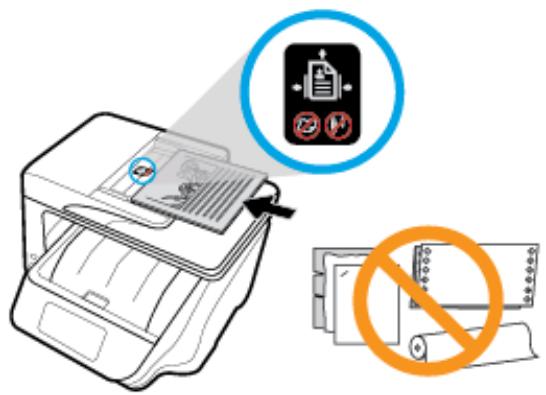 HP OFFICEJET PRO 8725 - Charger un original dans le bac d'alimentation - 2