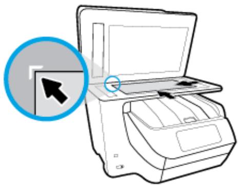 HP OFFICEJET PRO 8725 - Pour charger un original sur la vitre du scanner - 3