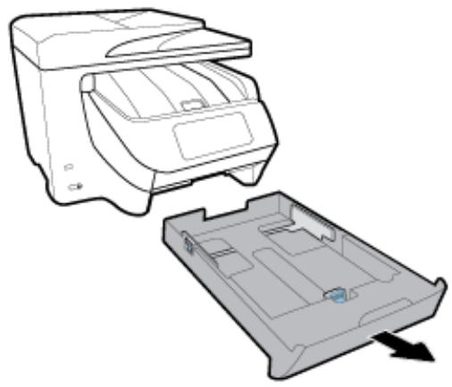 HP OFFICEJET PRO 8725 - Pour éliminer un bourrage papier dans le bac 1 - 1