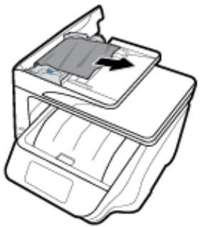 HP OFFICEJET PRO 8725 - Pour éliminer un bourrage papier dans le chargeur de documents - 2