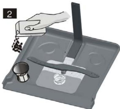 THOMSON TWBI4614WH - Remplissage du réservoir de sel - 2
