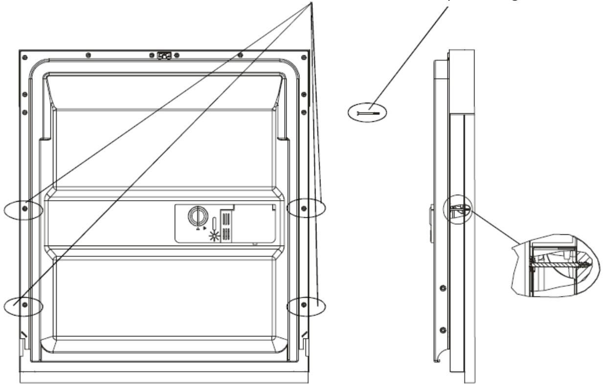 THOMSON TWBI4614WH - Préparation et assemblage de la porte du meuble (non fournie) - 3