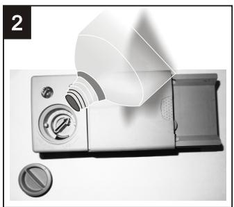 THOMSON TWBI4614WH - Remplissage du liquide de rinçage - 2