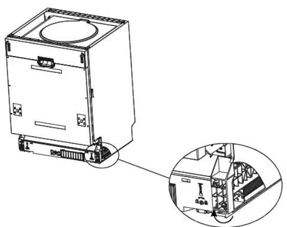 THOMSON TWBI4614WH - Réglage de la tension des ressorts de la porte - 1