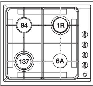 BRANDT TE1416X - Four-burner gas model* - 1