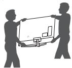 LG 49UH668V - Lifting and moving the TV - 3